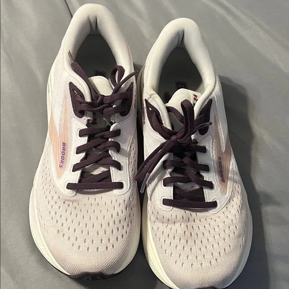 Brooks Women's Athletic Shoes - Cream and Purple - Picture 1 of 6